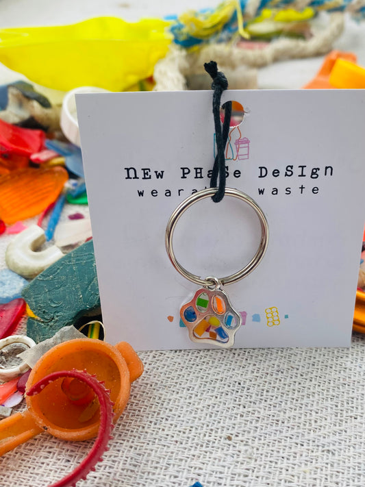 Beach cleaned Dog collar tag - Bella