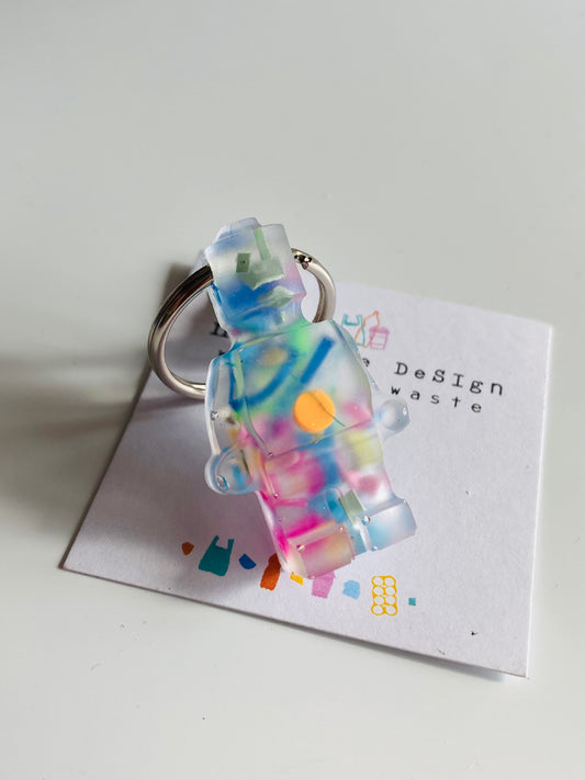 Beach clean - figure key ring