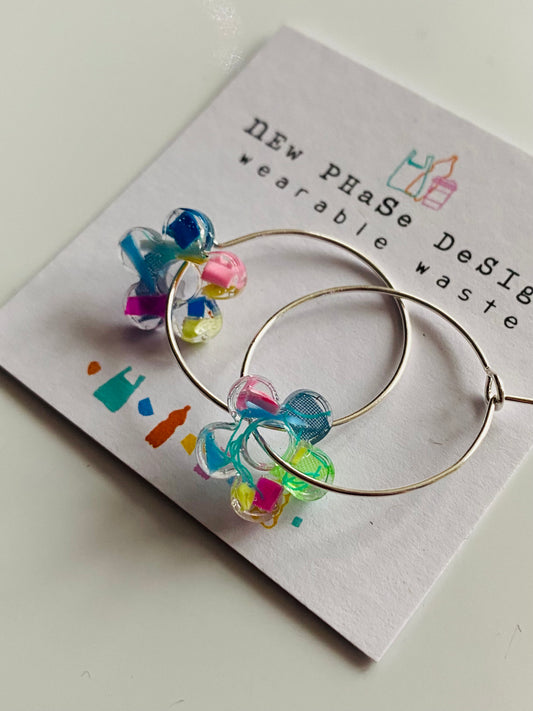 Beach clean - flower hoops