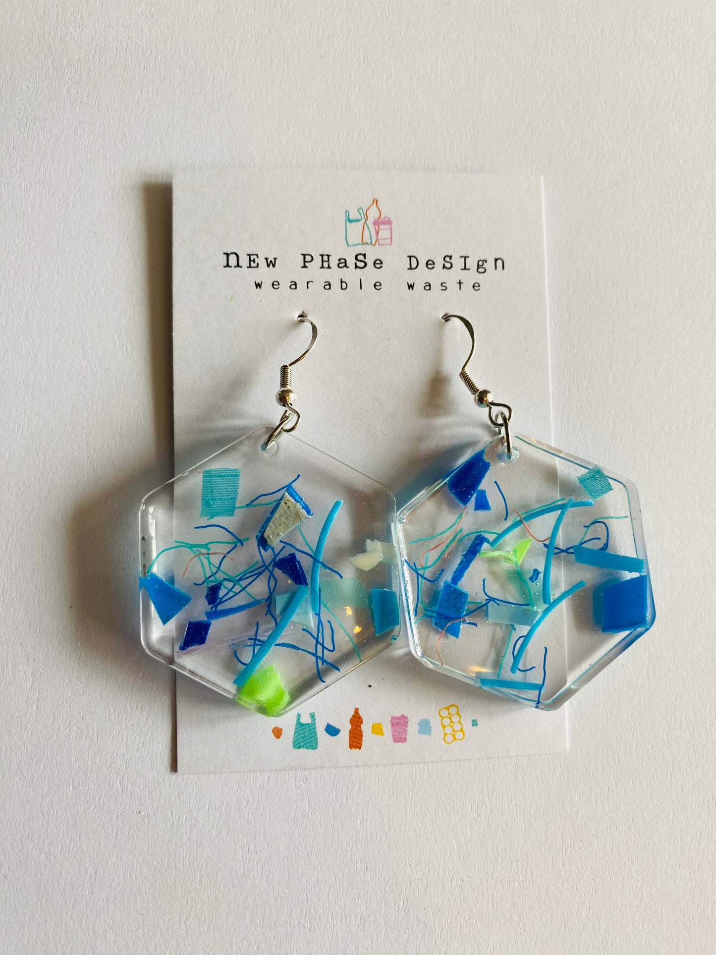 Beach clean - hexagon dangle