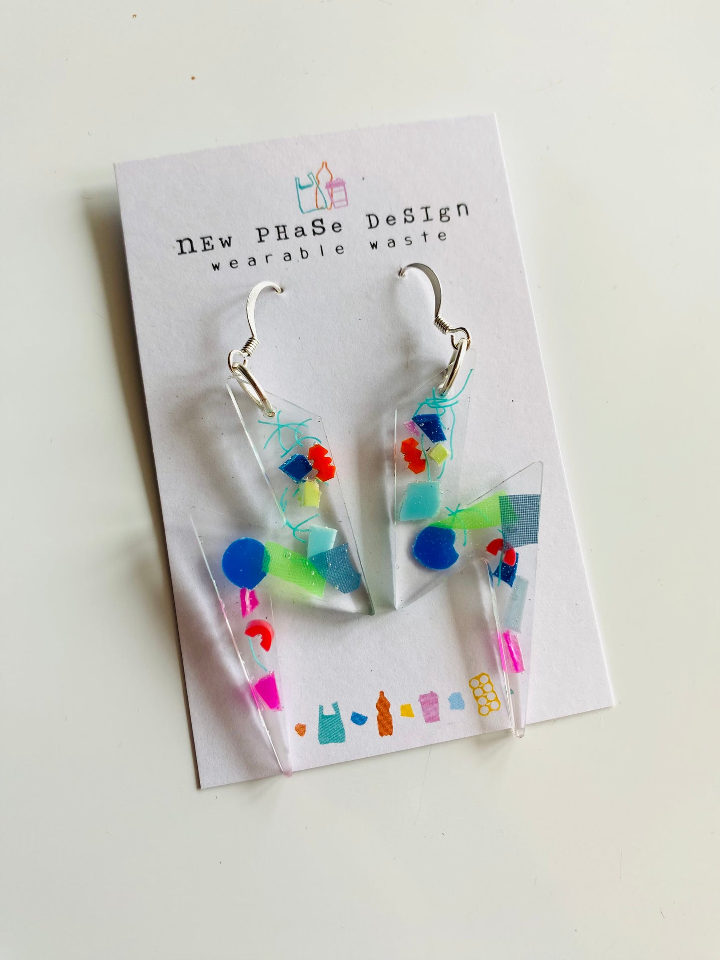 Beach clean - bolt earrings