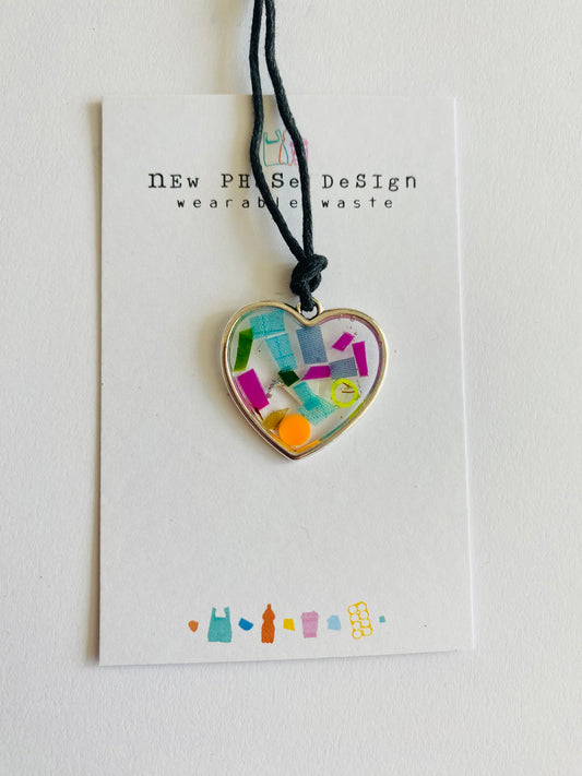 Beach clean - heart necklace