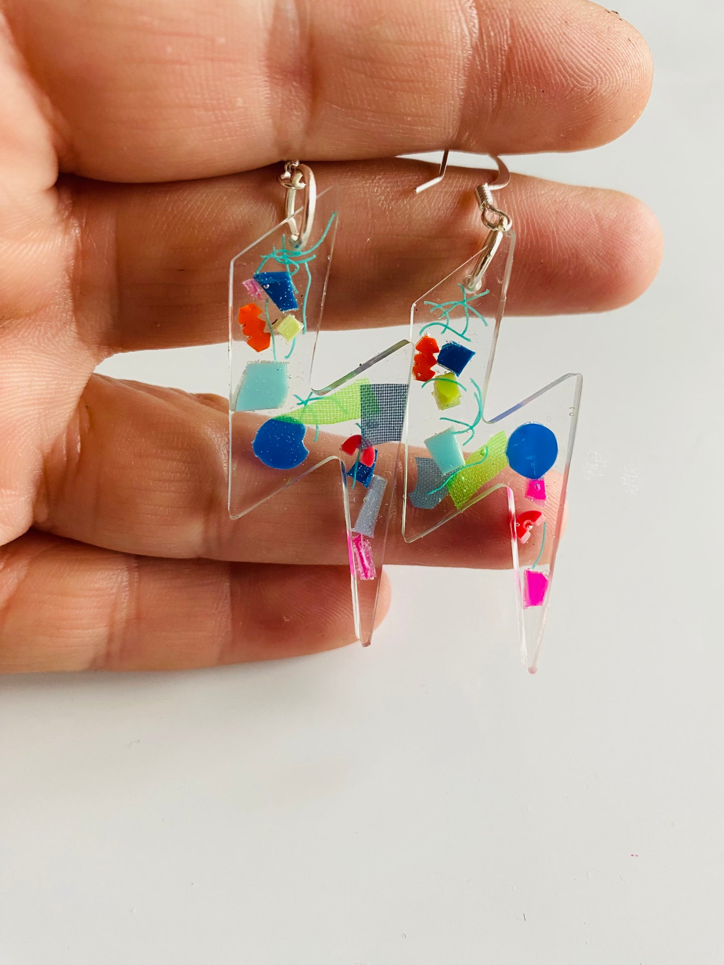 Beach clean - bolt earrings